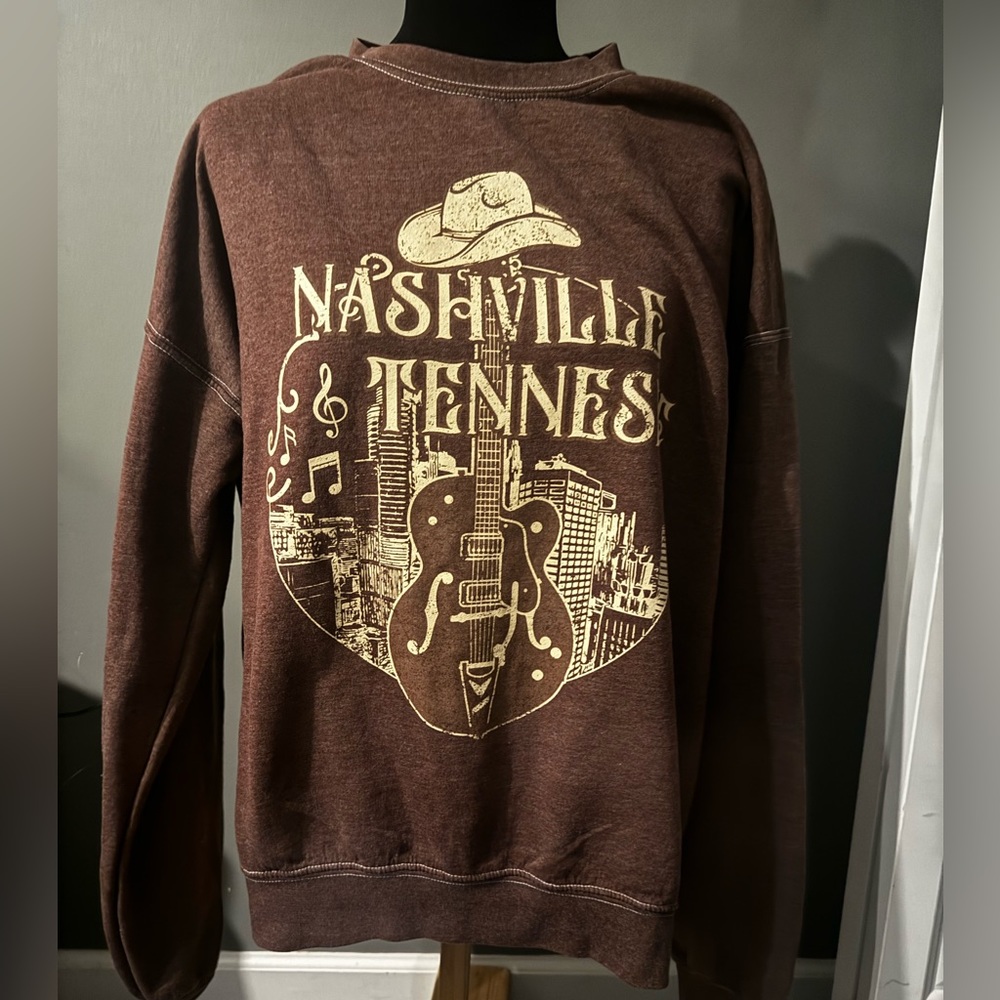 Goodie Two Sleeves Oversized Nashville Tennessee crewneck